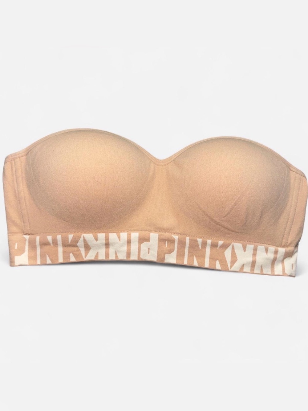 PINK Victoria's Secret "Cool & Comfy" Logo Bandeau Bralette - Size L